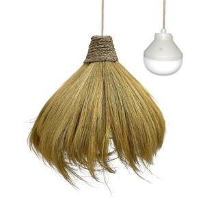 Suspension sans fil Herbe de Rayung Beige D60CM