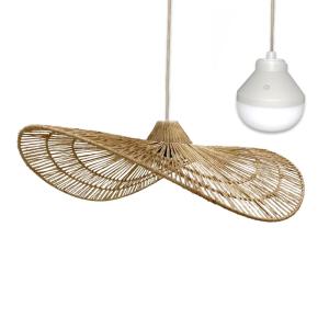 Suspension sans fil Jute Beige D63CM