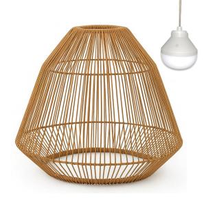 Suspension sans fil Polyrotin Beige h30cm