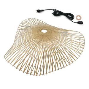 Suspension secteur Bambou Beige d50cm