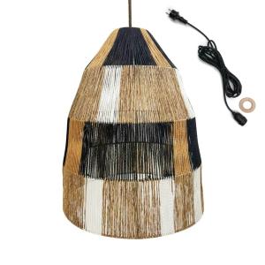 Suspension secteur Corde Beige d50cm