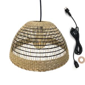 Suspension secteur Herbe marine Beige d38cm