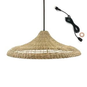 Suspension secteur Herbe marine Beige D70CM