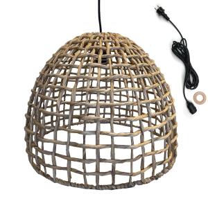 Suspension secteur Jacinthe d'eau Beige D50CM