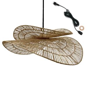Suspension secteur Jute Beige D80CM