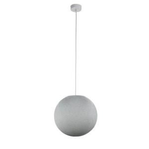 Suspension simple globe M gris perle