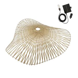 Suspension solaire Bambou Beige d50cm