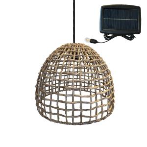 Suspension solaire bohème Jonc de mer Beige