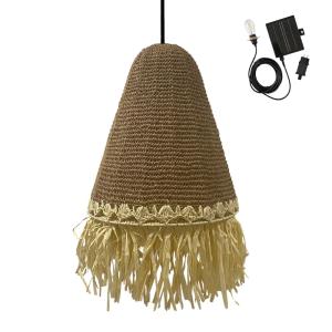 Suspension solaire Herbe marine Beige d40cm