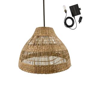 Suspension solaire Herbe marine Beige h34cm