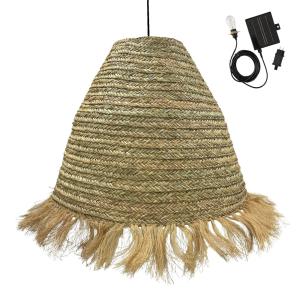 Suspension solaire Jonc de mer Beige d100cm