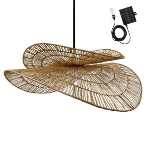 Suspension solaire Jute Beige d80cm