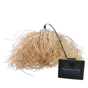 Suspension solaire Polyrotin Beige h30cm