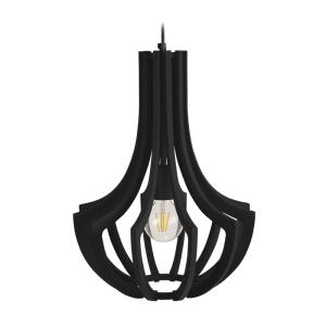 Suspension TOSEL ,bois,Noir ,H107xD 35xP35cm