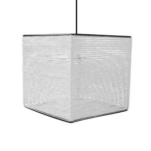 Suspension TOSEL ,fibre ,Blanc ,H 90xD20x P 20cm