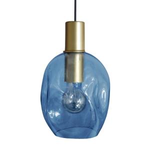 Suspension TOSEL ,métal,Bleu,H100x D20xP20cm