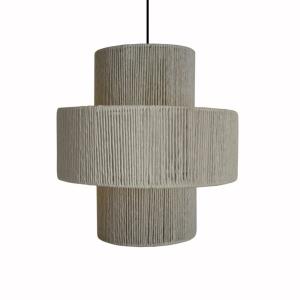 Suspension TOSEL ,métal,fibre ,naturel,H90xD 40x P 40 cm