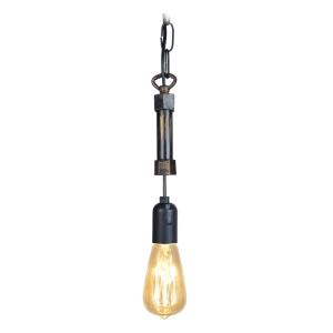 Suspension TOSEL ,métal,Noir ,H85xD5xP5cm
