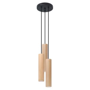 Suspension tube en bois, L: 20cm