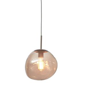 Suspension verre brun 26x26x37.5cm