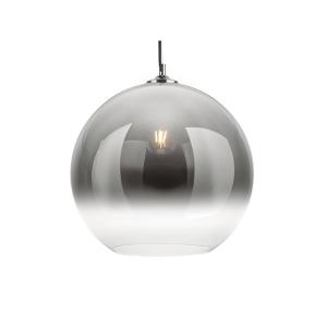 Suspension verre chrome 36,5x40cm