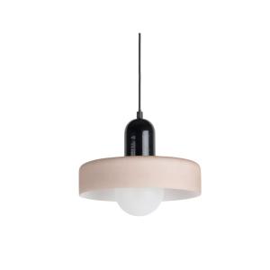 Suspension verre gris 25x25x23cm