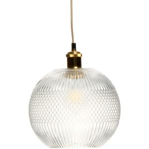 Suspension Verre Transparent 25x25x26 cm