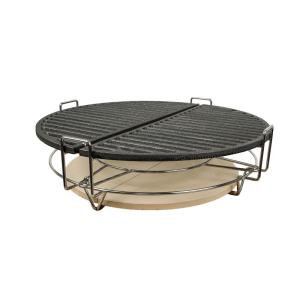 Système de cuisson modulaire pour kamado à niveaux ajustabl…