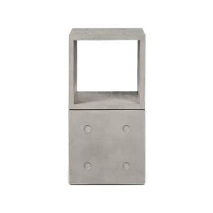 Système de rangement en béton gris - 37x74,5cm