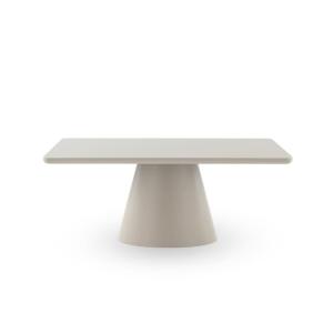 Table 180x100 effet bois couleur blanc
