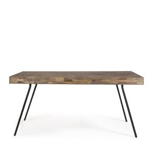 Table 220x100cm en bois beige