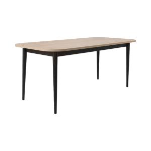 Table 6 à 8 personnes effet bois clair et pieds en métal no…