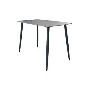 Table à manger  140 cm gris / noir