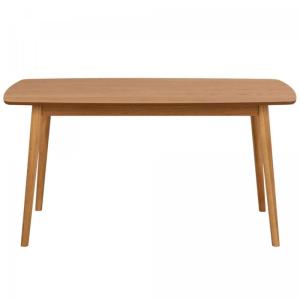 Table à manger 150x80x75,5 cm décor chêne naturel - NAWEL