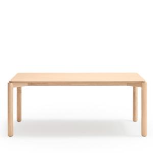 Table à manger 180x100cm rectangulaire en bois naturel
