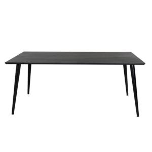 Table à manger 180x90cm en bois noir DALA noir 180x90x75,5c…