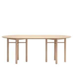 Table à manger 200cm en bois forme ovale JUNCO naturel 200x…