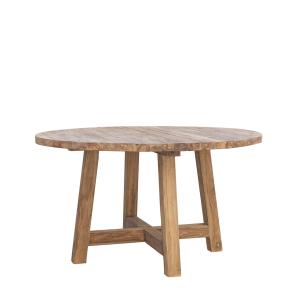 Table à manger 4/6 personnes en bois beige L 140 cm