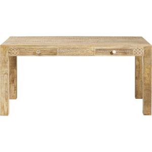 Table à manger 4 personnes en manguier sculpté L140
