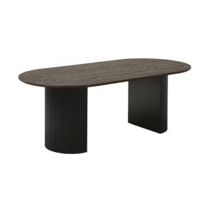 Table à manger 6/8 personnes 210 cm brun foncé