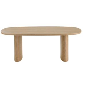 Table à manger 6/8 personnes 210 cm frêne naturel