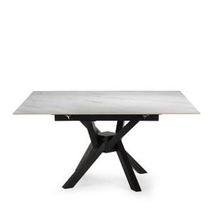 Table à manger 6 à 8 personnes céramique et métal 90-150x15…