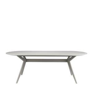 Table à manger 6 personnes ovale en bois - Grège