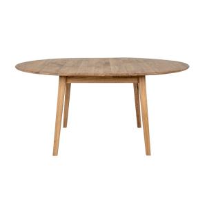 Table à manger avec allonge papillon chêne ø118/158 cm