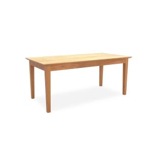 Table à manger avec allonges intégrées effet bois clair L18…