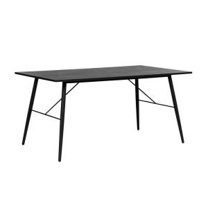 Table à manger avec pieds métal noir - 160x90 cm