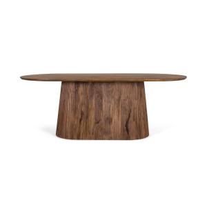 Table à manger avec plateau ovale en bois de manguier 210 c…