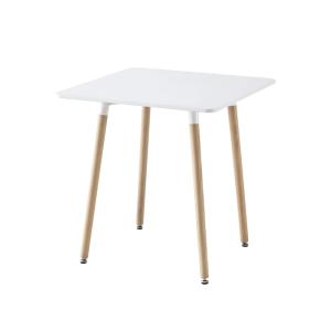 Table à manger carrée bois blanc