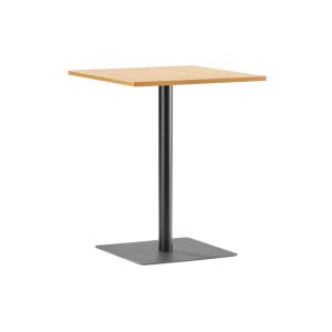 Table à manger carrée, plateau finition chêne - 60x60 cm