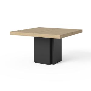 Table à manger chêne et noir L150